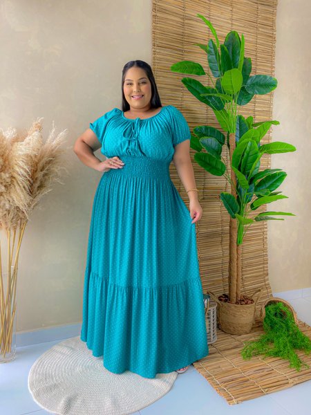 Vestido com best sale estampa verde