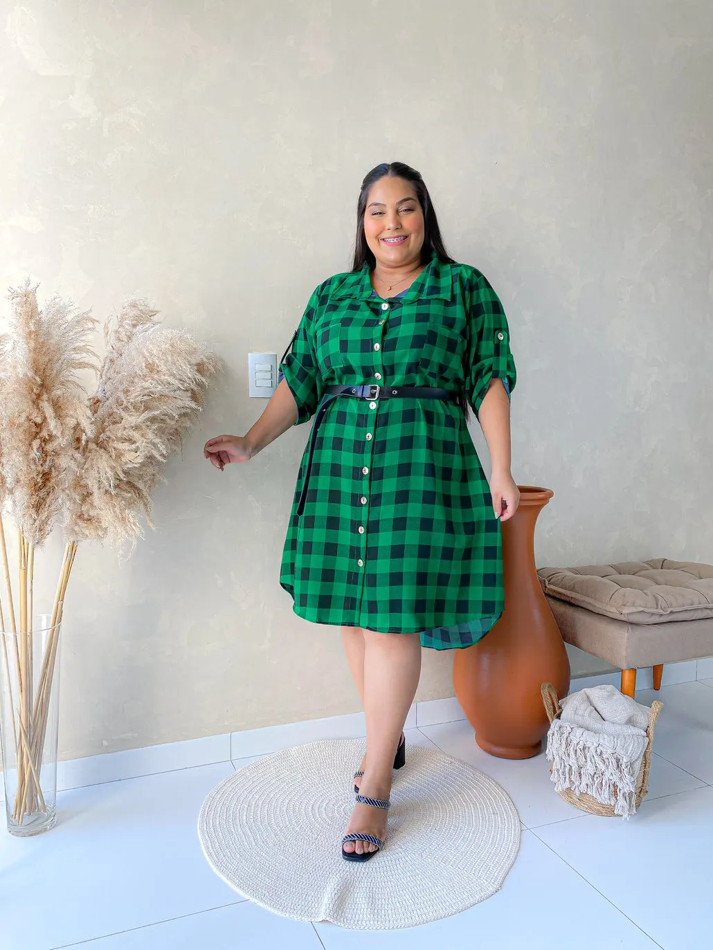 Deals Vestido Vestido Xadrez Plus Size Mercado Livre Vestido