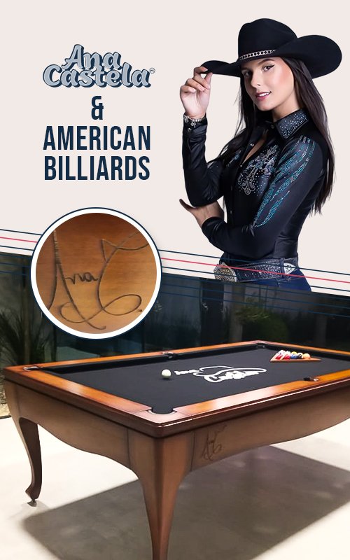 Ana Castela escolheu American Billiards para decorar a sala de jogos da sua  casa!