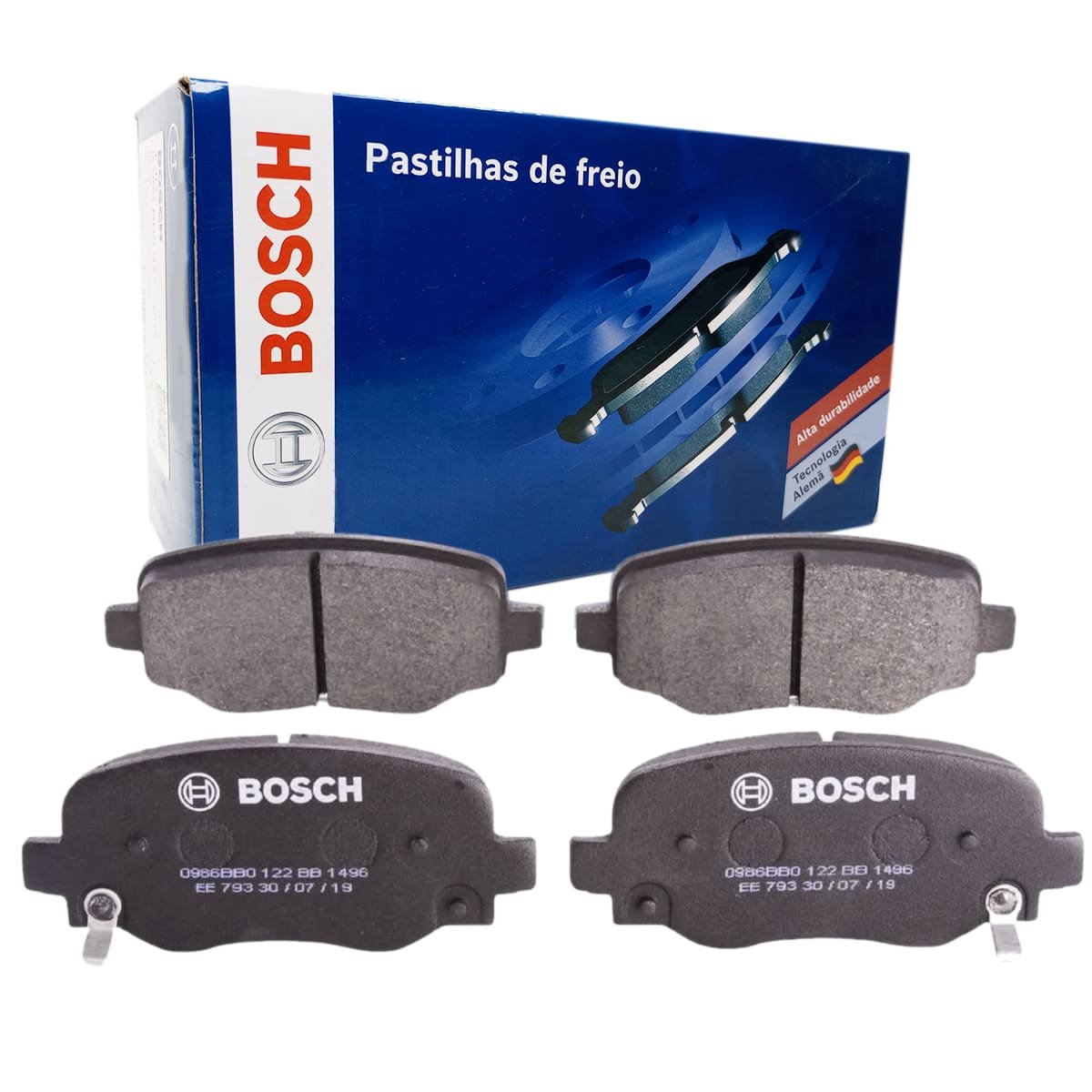 Pastilha Freio Traseira Bosch Jeep Renegade 1.3 Turbo Flex Ano