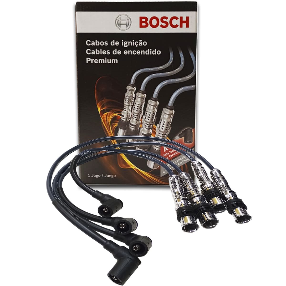 Jogo Cabo de Vela Original Bosch VW Fox 1.0 Total Flex Ano 2008