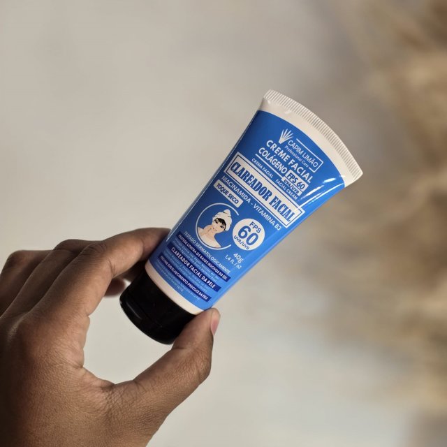 Creme Facial Clareador 3 em 1 Capim Limão | Loja de Maquiagem