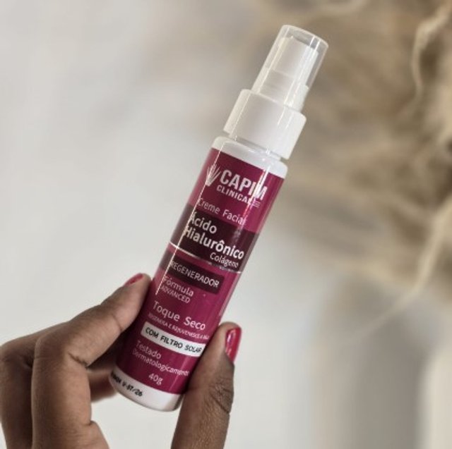 Creme Facial Ácido Hialurônico com Válvula Capim Limão | Loja de