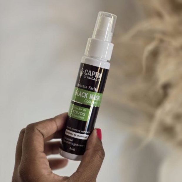 Máscara facial Black Mask Capim Limão | Loja de Maquiagem Online