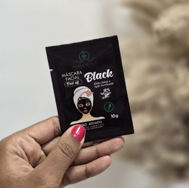Máscara Facial Black Sachê Phallebeauty | Loja de Maquiagem Online