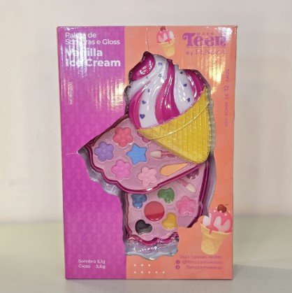 ☆s☆コスメ5個 Paleta de Sombras e Gloss Vanilla Ice Cream MakeUp Teen By Fenzza