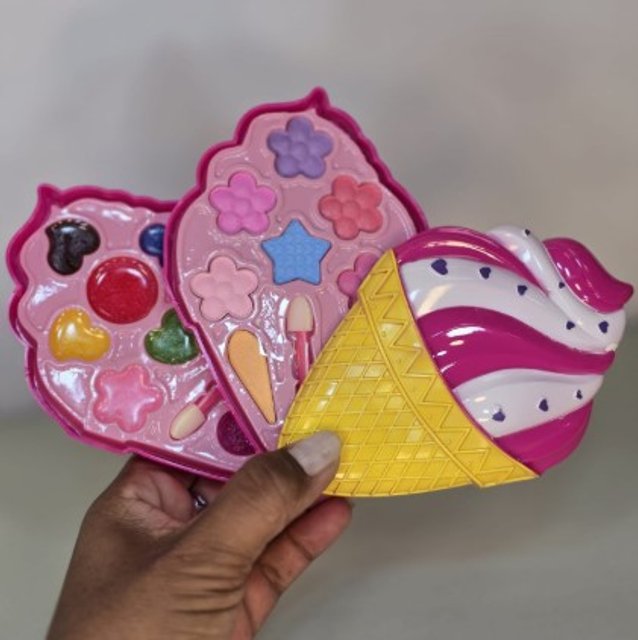 ☆s☆コスメ5個 Paleta de Sombras e Gloss Vanilla Ice Cream MakeUp Teen By Fenzza
