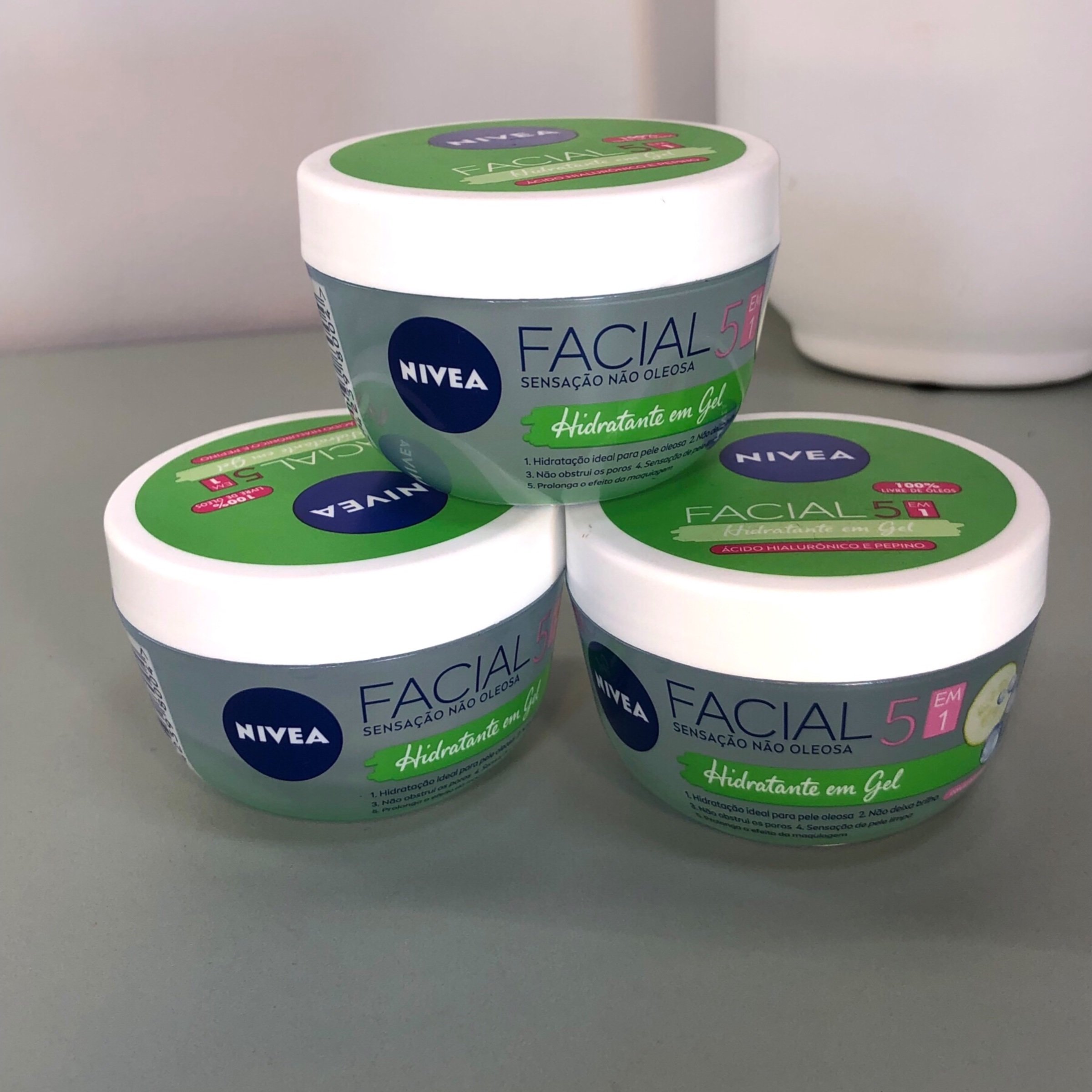 Creme Facial Hidratante Em Gel Pepino Nivea | Loja de Maquiagem