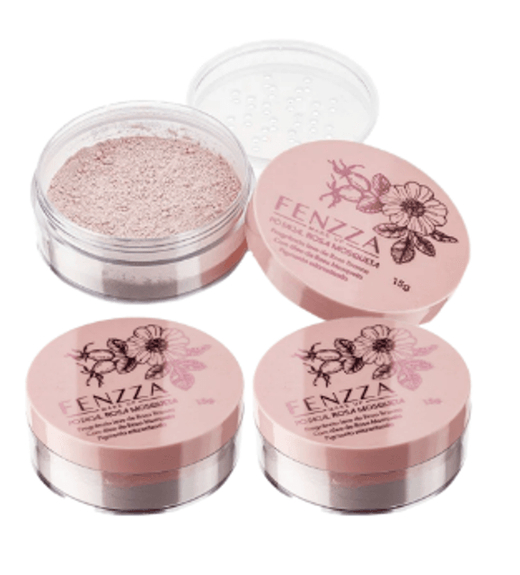 Pó Facial Rosa Mosqueta Fenzza | Loja de Maquiagem Online | Stela
