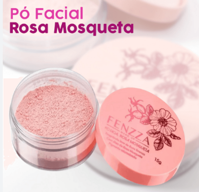 Pó Facial Rosa Mosqueta Fenzza | Loja de Maquiagem Online | Stela