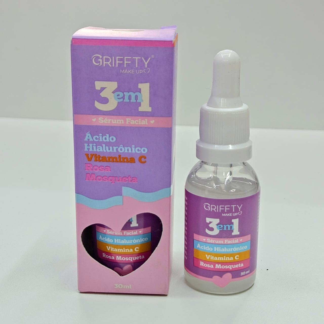 Sérum Facial 3 Em 1 Griffty | Loja de Maquiagem Online | Stela
