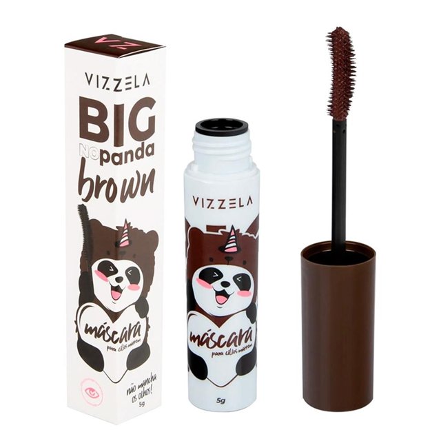 Máscara Para Cílios Big No Panda Brown Vizzela | Stela