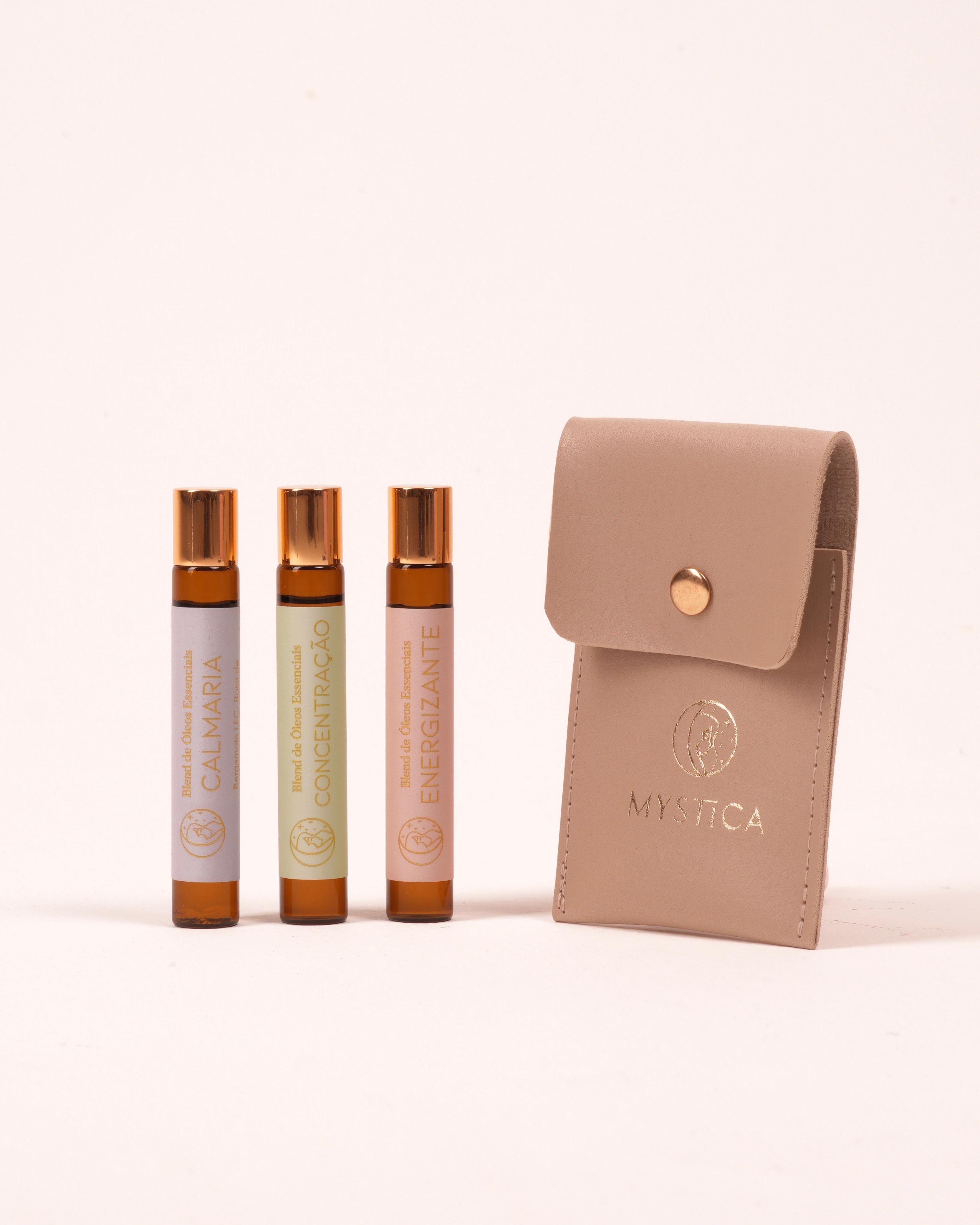 Kit Blends de Óleos Essenciais e Estojo Porta Blends | Mystica Mood
