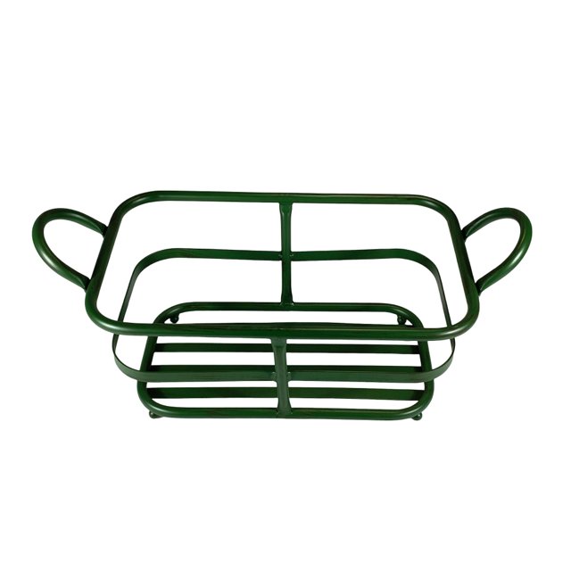 Cesto verde com borda ferro - G | TEIA Conceito