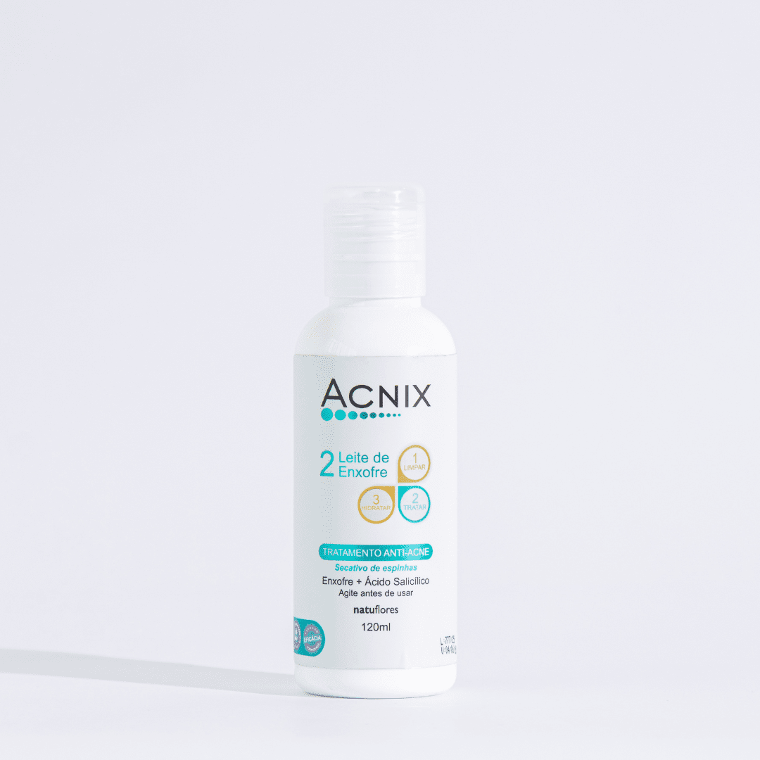 Leite de Enxofre - Acnix 120ml | Natuflores Cosméticos