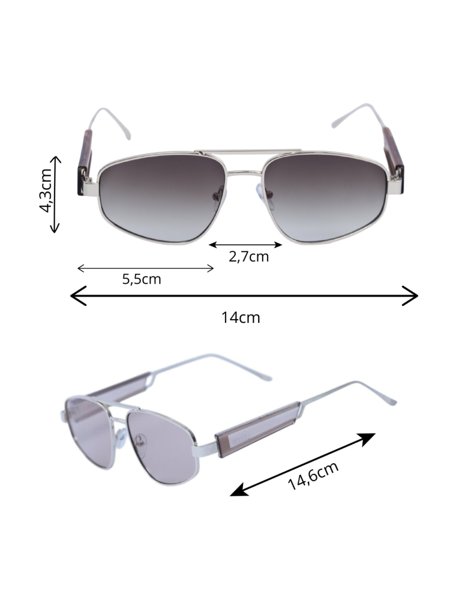 ÓCULOS DE SOL LIUZZI ISLA PRETO COM DOURADO | Liuzzi Eyewear