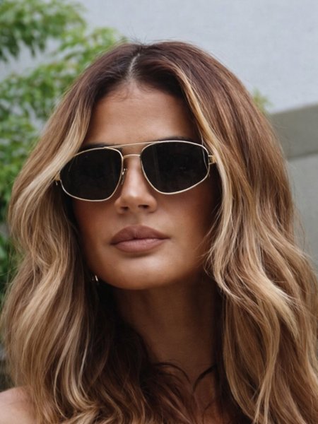 ÓCULOS DE SOL LIUZZI ISLA PRETO COM DOURADO | Liuzzi Eyewear