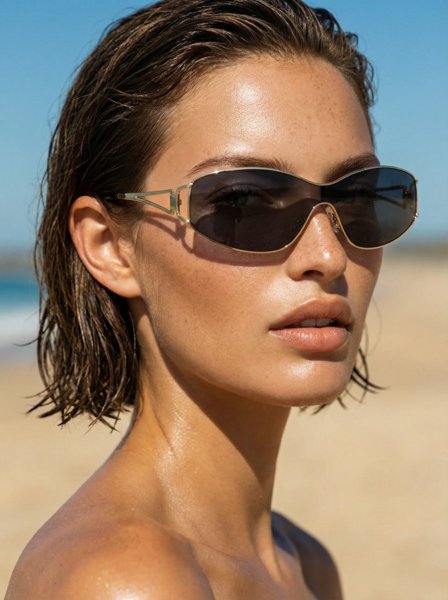 ÓCULOS DE SOL LIUZZI WAVE PRETO E DOURADO | Liuzzi Eyewear