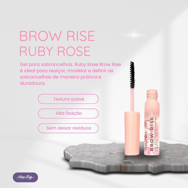 Ruby Rose Gel Para Sobrancelhas Brow Rise | New Big Cosméticos ...