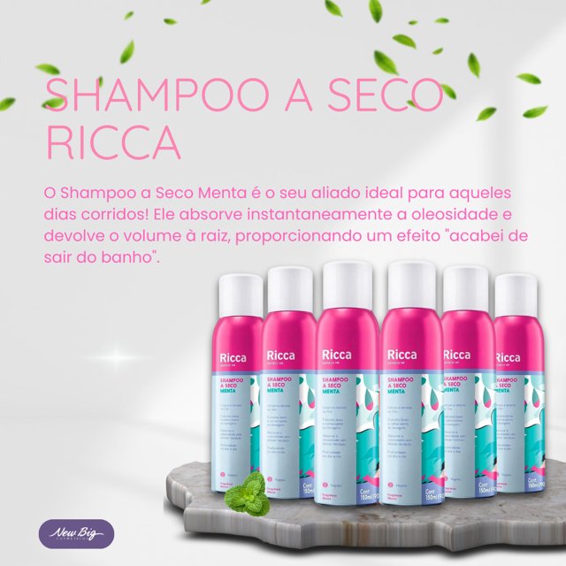 Ricca Cuca Fresca Shampoo a Seco 150ml | New Big Cosméticos | Revelando ...