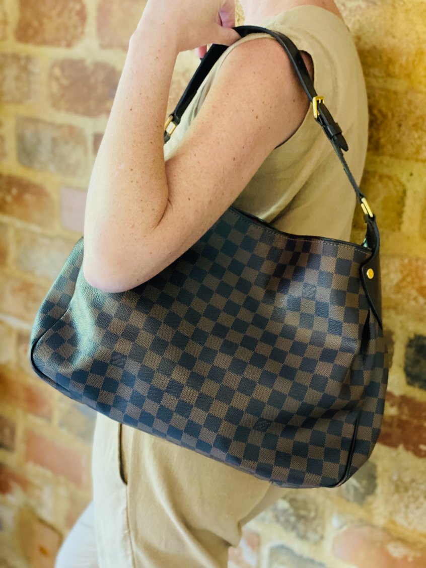 Louis Vuitton Damier Ebene Portobello PM - Brown Hobos, Handbags