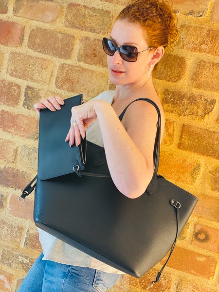 louis vuitton neverfull dust bolsa