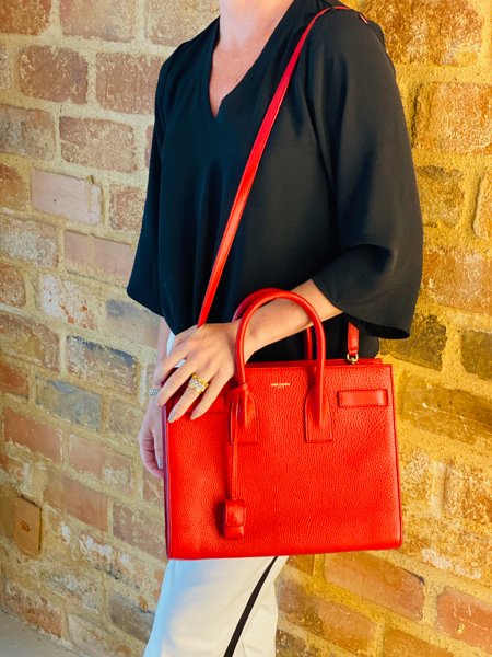 red ysl handbolsa