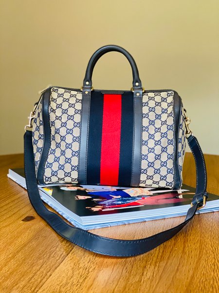 gucci crystal boston bolsa