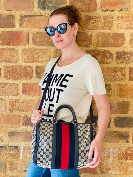 gucci crystal boston bolsa