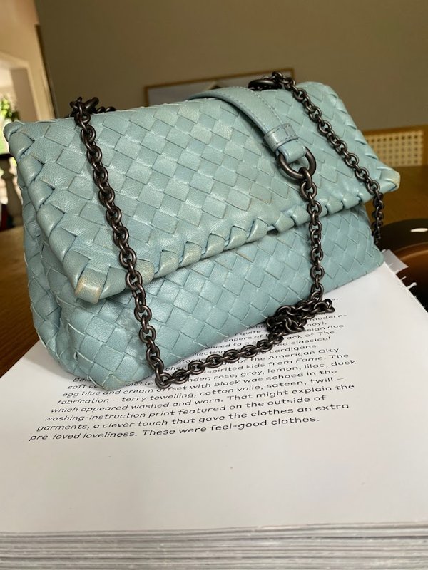 bottega veneta light blue bolsa