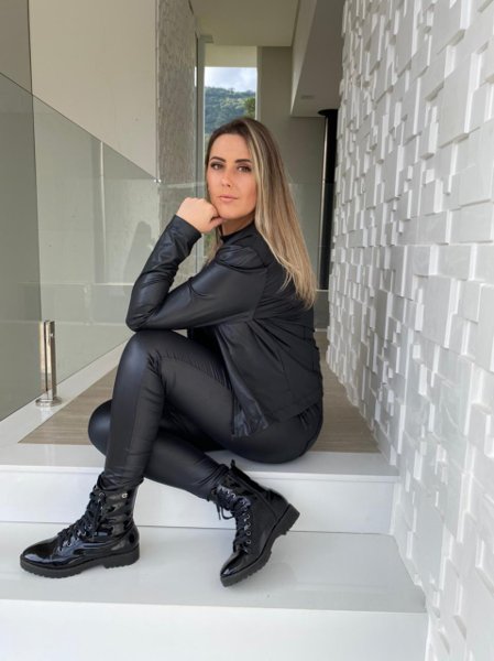 Bota hot sale com legging