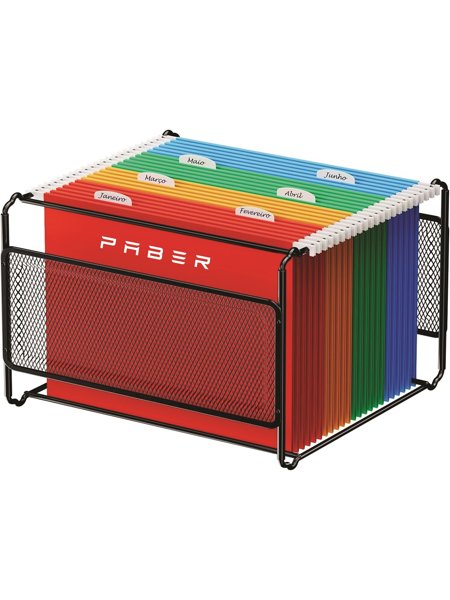 SUPORTE PASTA SUSPENSA ARAMADO COM 25 PASTAS | Paber Equipamentos ...
