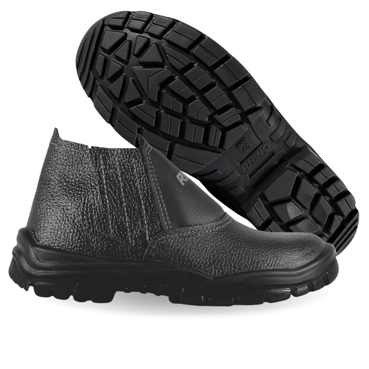 Botina Elástico Biq Aço Preto Linha Soft Rhino CA 47235 | De Paula