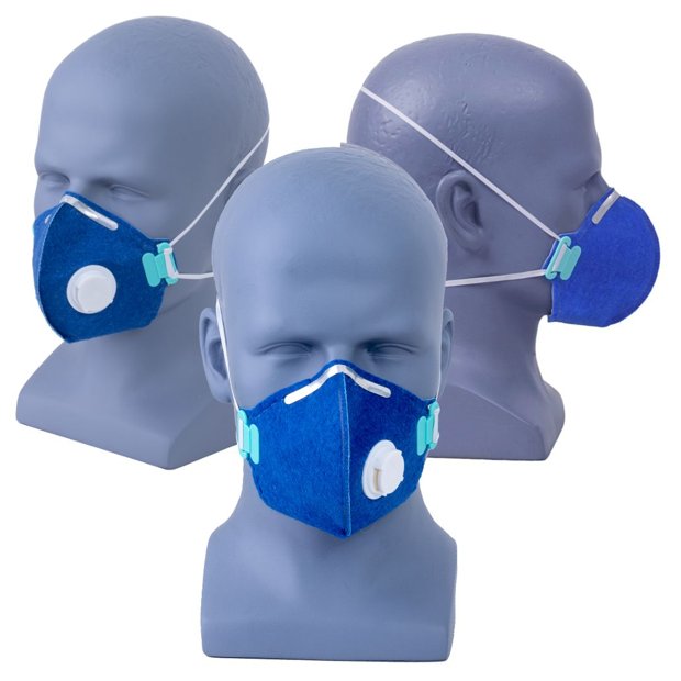 Máscara PFF2 Com Válvula Azul Lubeka CA 38829 | De Paula Epi's