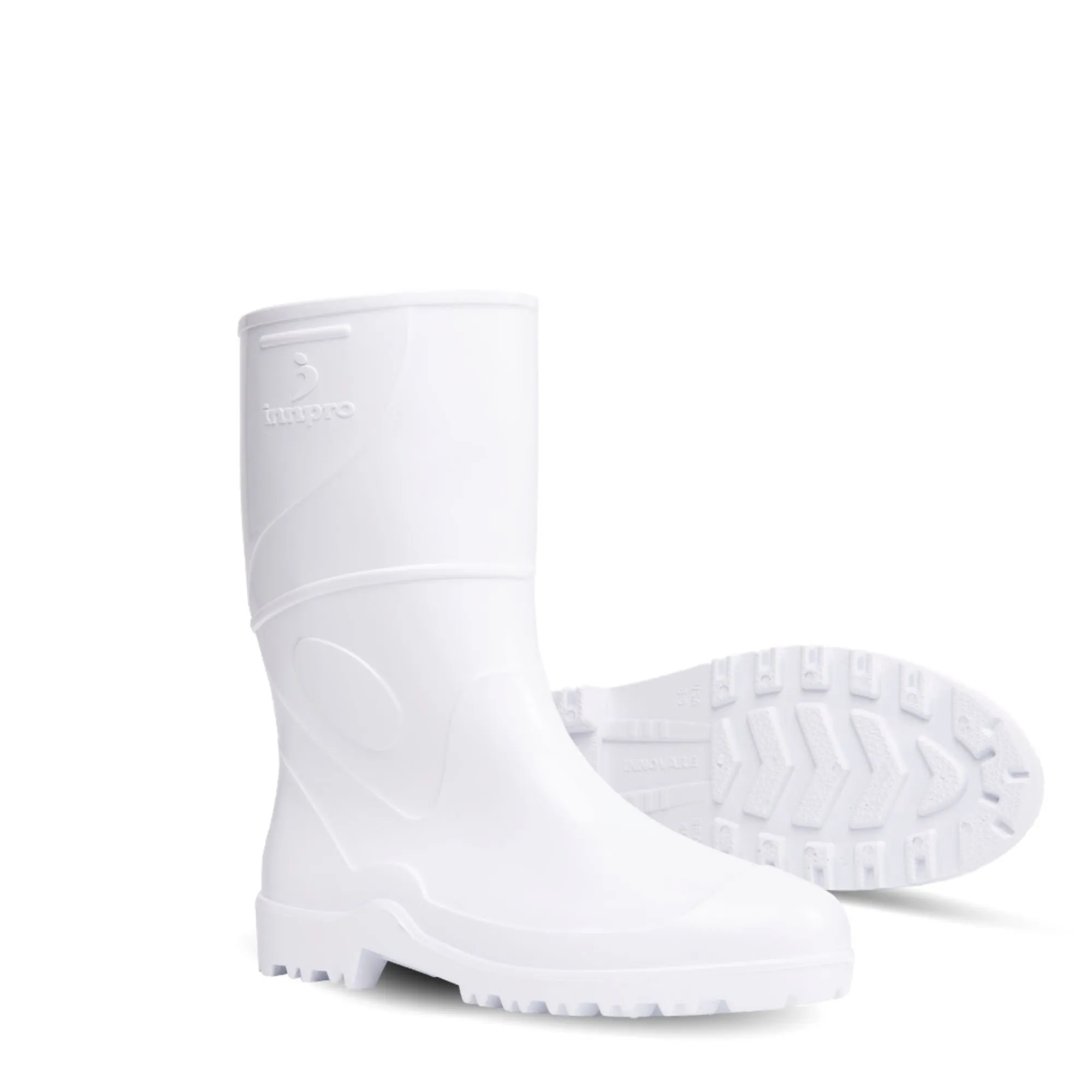 BOTA DE PVC BRANCA CANO MÉDIO SEM FORRO INNPRO CA 36025 | De Paula Epi's