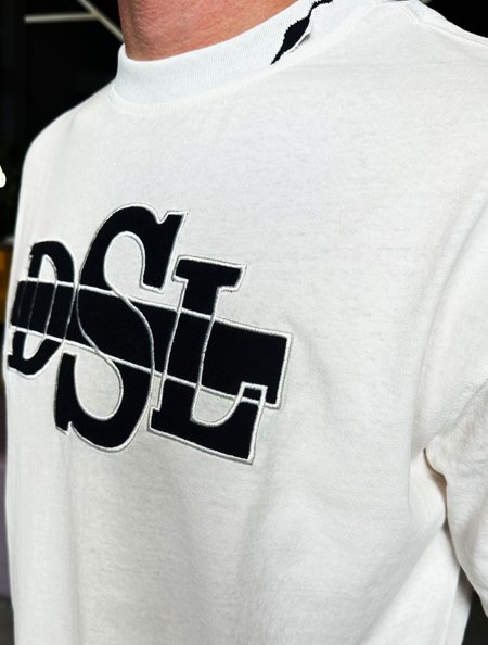 Camiseta Diesel Oversized T-Washrot T-Shirt A08566 Off White