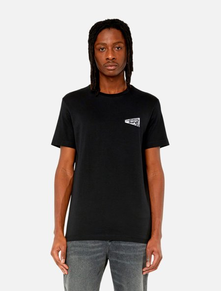 TRUNC88　 Photo Tee Camiseta Diesel Slim T-Diegor-K58 T-Shirt A08688 Preta | Adamanto