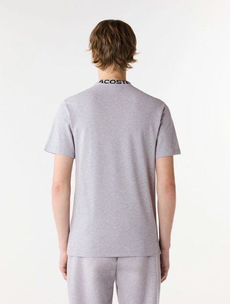 Camiseta Lacoste Masculina Regular Fit TH7488 Cinza | Adamanto Store