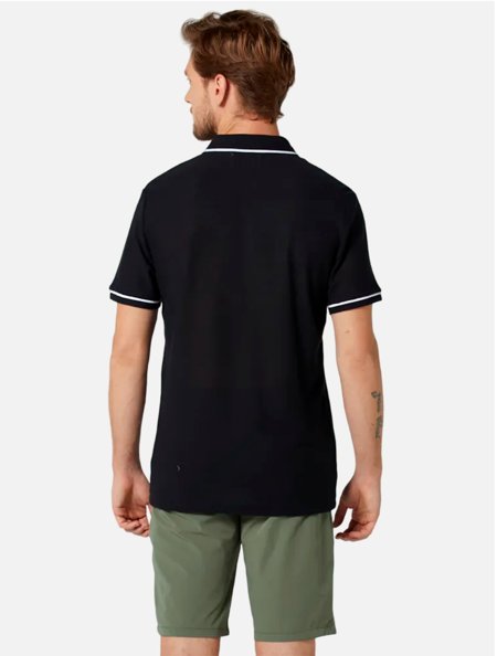 Polo Original Penguin Masculina Regular OPKM3500 Preta | Adamanto