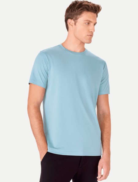 Camiseta Ricardo Almeida Masculina Regular Pima 15233511 Verde