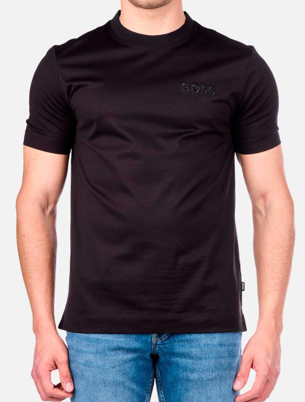 Camiseta Hugo Boss Regular Tiburt 423 Preta | Adamanto Store