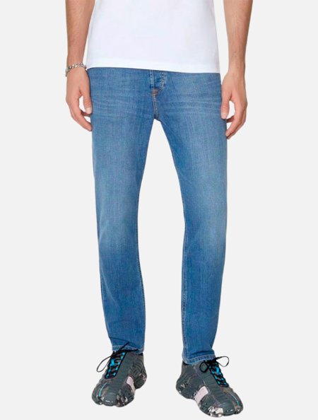 Calça Diesel Jeans Slim Fit 2019 D-Strukt Pantalon Azul