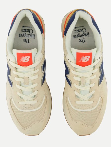 Tênis New Balance 574 Legacy Creme/ Azul Marinho Adamanto Store