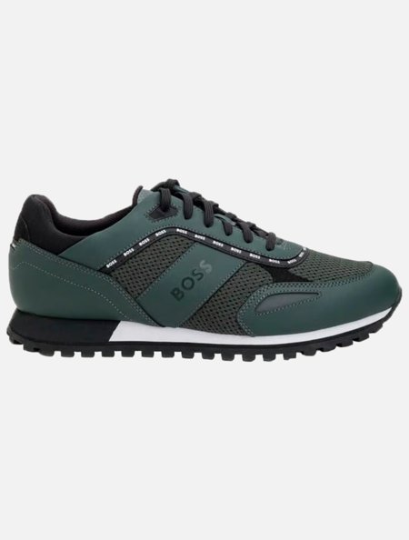 Tênis Hugo Boss Masculino Parkour-L Runn Melg Verde Bandeira