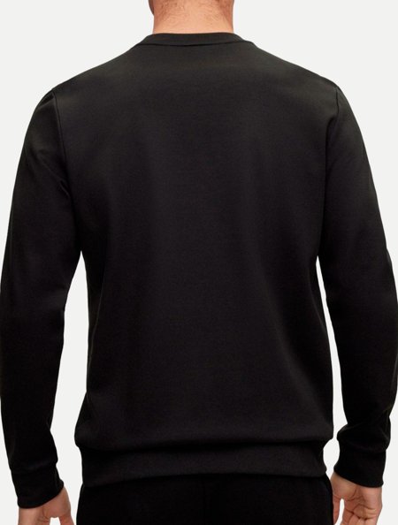 Blusa Hugo Boss Masculina Moletom Regular Salbo Mirro Preta