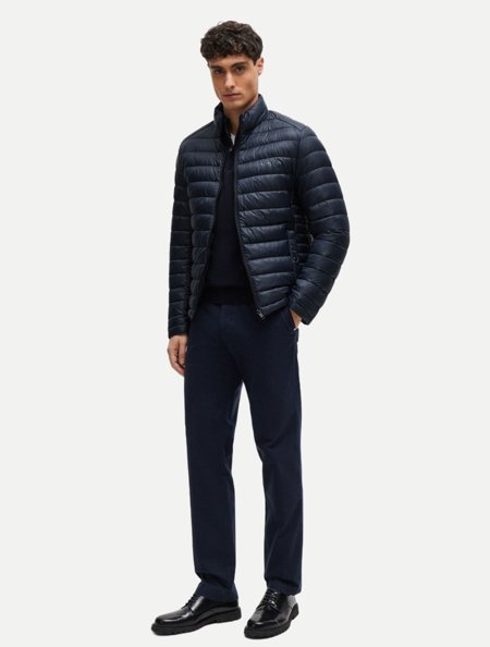 Jaqueta Hugo Boss Masculina Puffer Calanos Azul Marinho | Adamanto