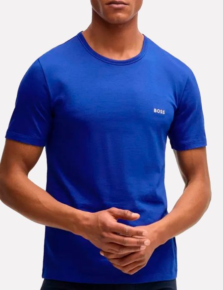 Kit Camisetas Hugo Boss Masculina Slim Azul Claro/Azul Royal/Azul ...