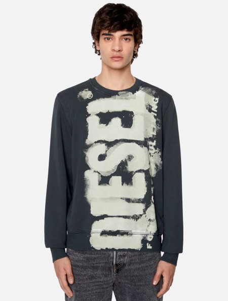 Moletom Diesel S-Ginn-E5 Felpa A06787 Chumbo | Adamanto Store