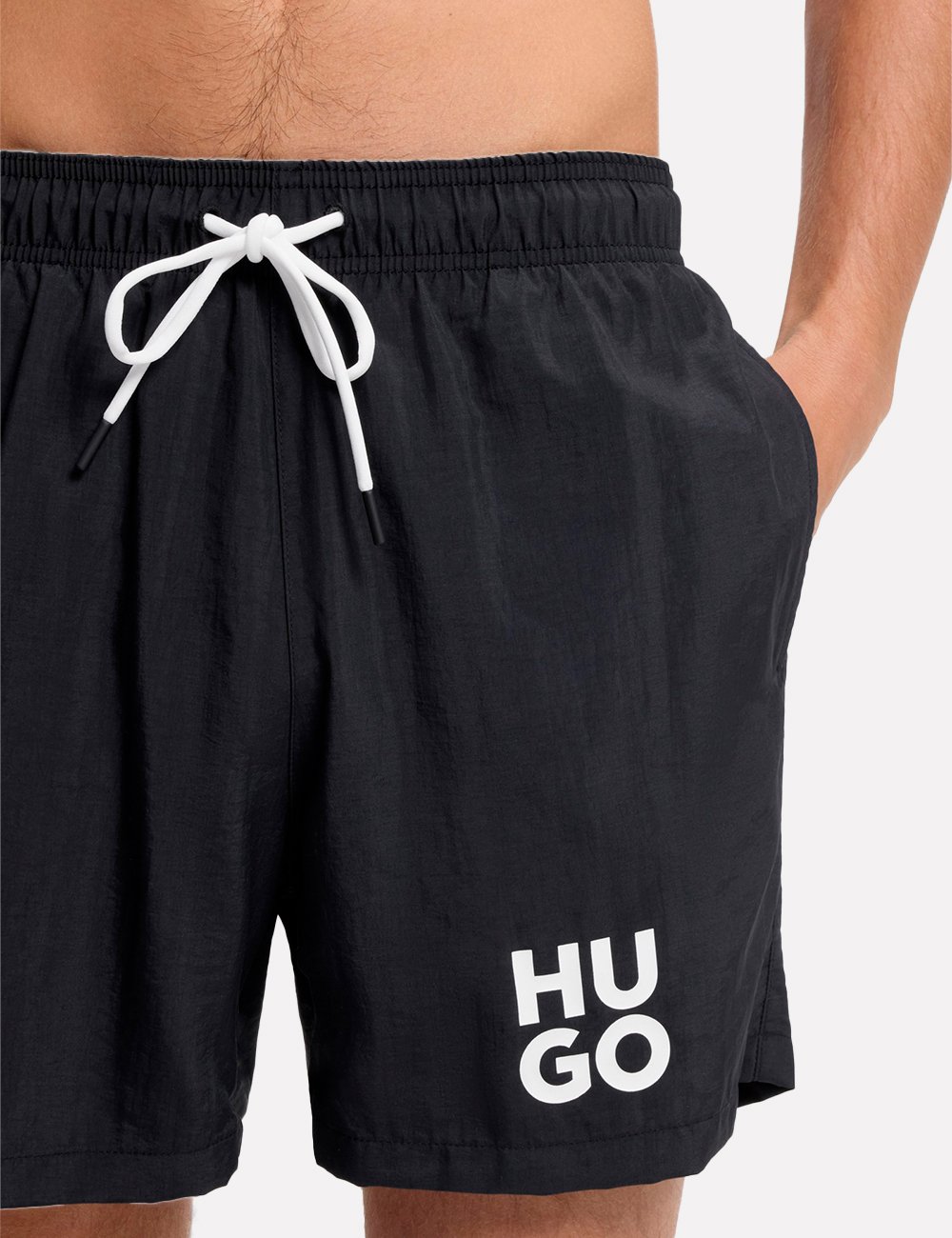 Hugo Boss Haiti Bermuda Uomo – Costume Da Bagno Open Purple, Con Fodera In Rete, Tasca In Velcro E Vita Regolabile