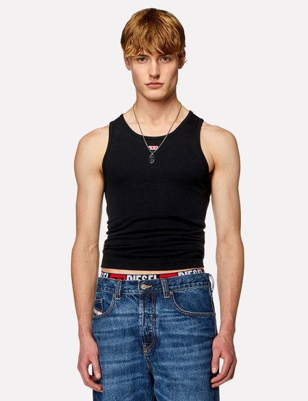 Regata Diesel Masculina Regular T-Lifty-D Tank Top Preta